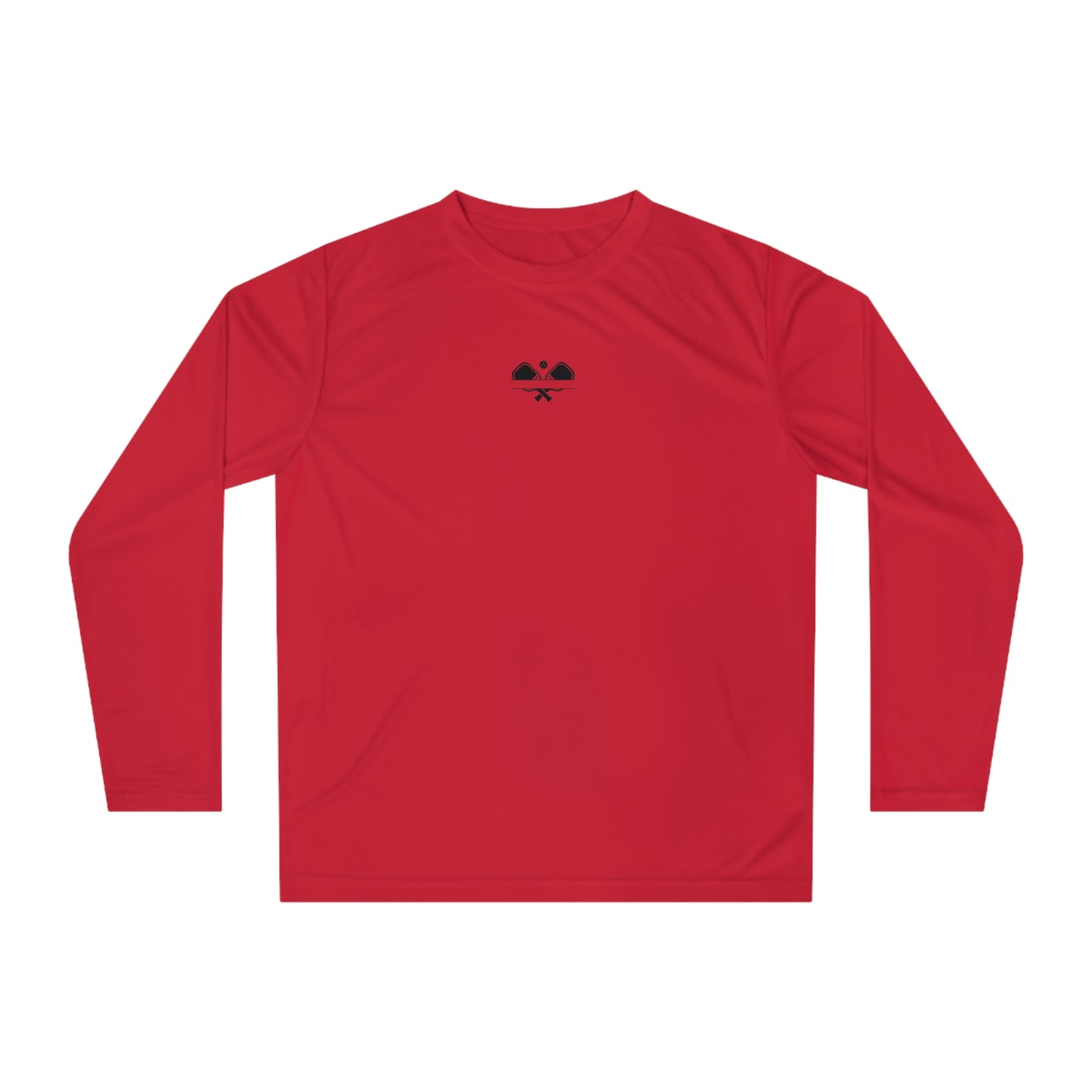 Women's Funny Pickleball Long Sleeves top - Soft Serve? Get Ice Cream Red