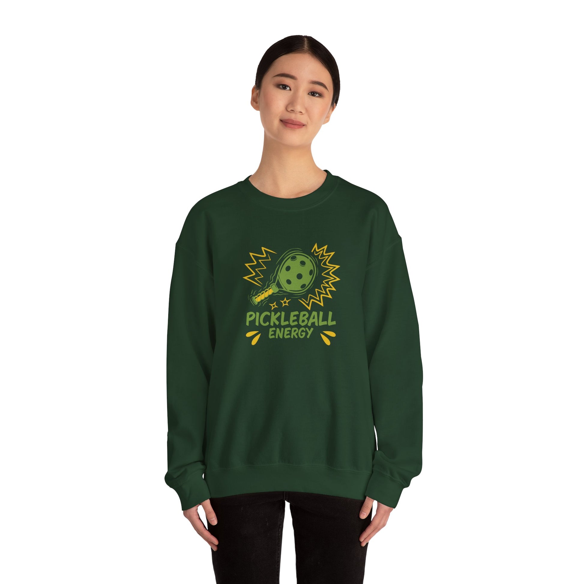 Women's Fun Pickleball Sweatshirt - Pickleball Energy