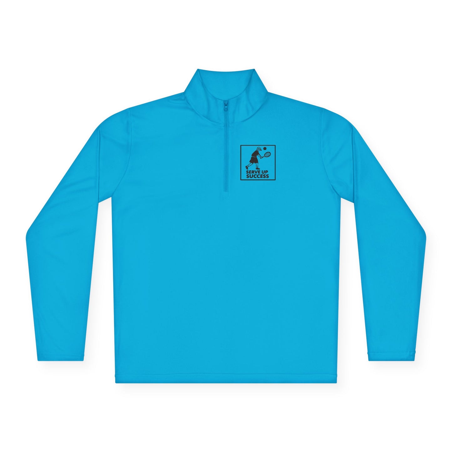 Men's Durable Pickleball Pullover - Serve Up Success Blue