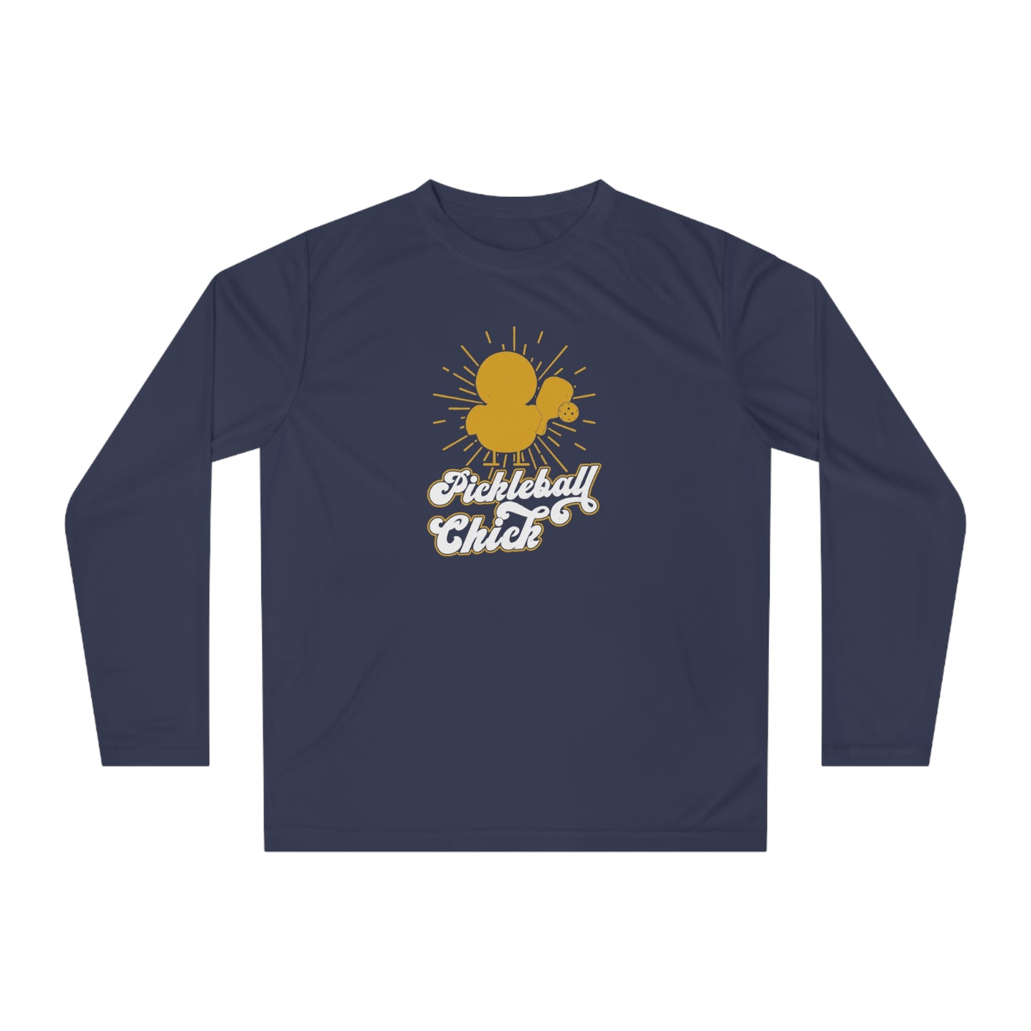 Women's Comfy Pickleball Long Sleeves top - Pickleball Chick Navy