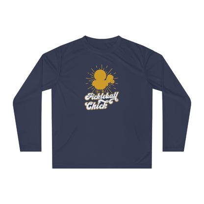 Women's Comfy Pickleball Long Sleeves top - Pickleball Chick Navy