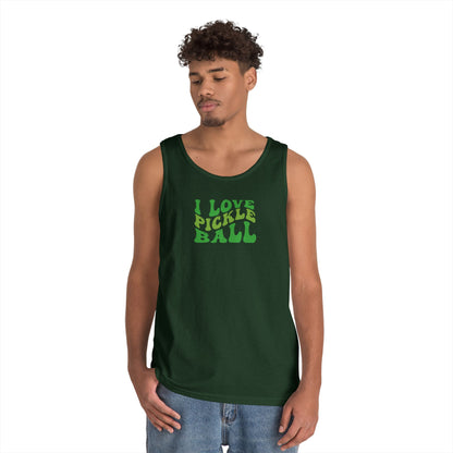 Men's Funny Pickleball Tank Top - I Love Pickleball