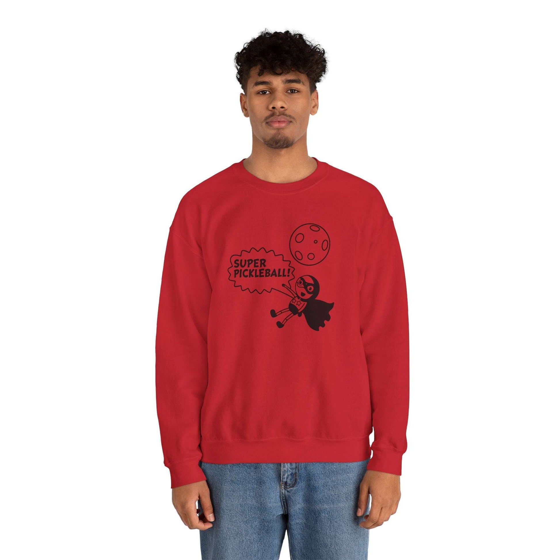Men's Quirky Pickleball Sweatshirt - Super Pickleball