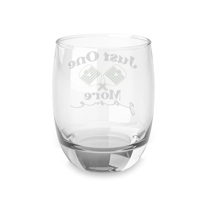 Pickleball Stylish Whiskey Glass - Just One More Game