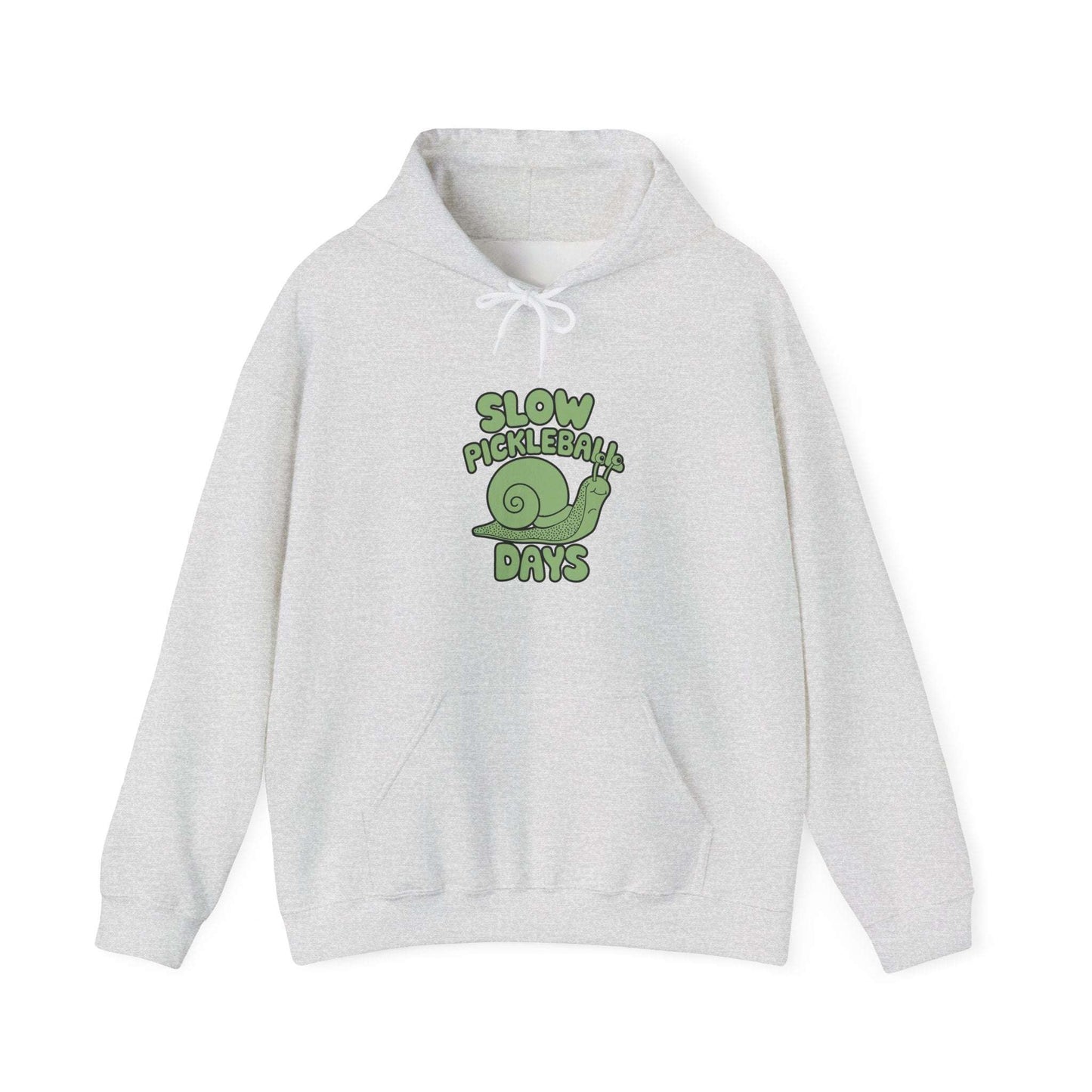 Men's Comfy Pickleball Hoodie - Slow Pickleball Days Gray