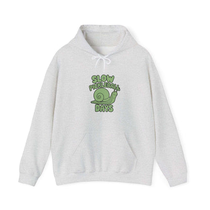 Men's Comfy Pickleball Hoodie - Slow Pickleball Days Gray
