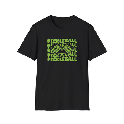 Women's Fun Pickleball T-shirt - Pickleball Echo Black