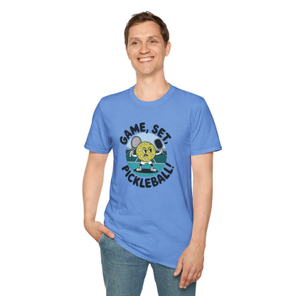 Men's Soft Pickleball T-shirt - Game, Set, Pickleball