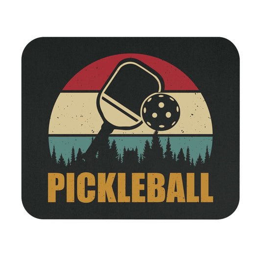 Pickleball Cool Mouse pad - Pickleball Retro Black
