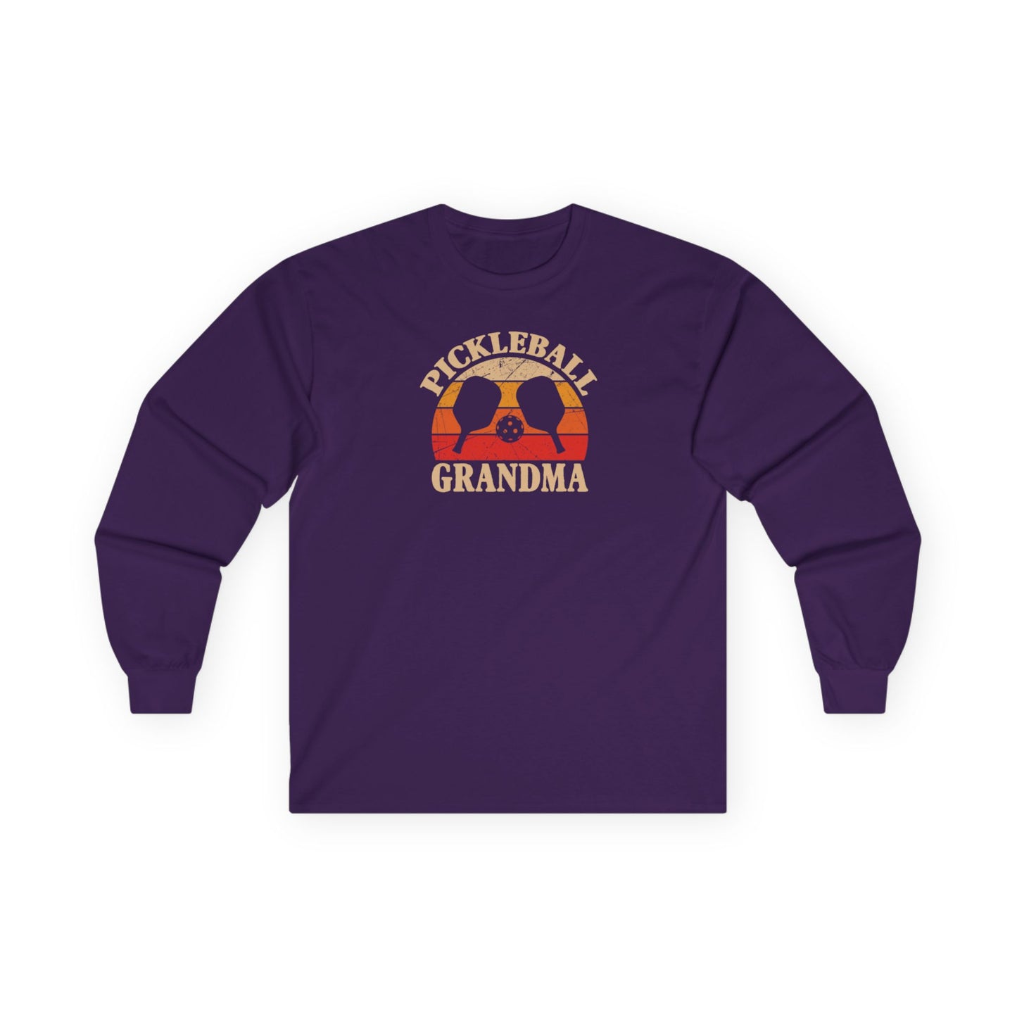 Women's Soft Pickleball Long Sleeves top - Pickleball Grandma Purple
