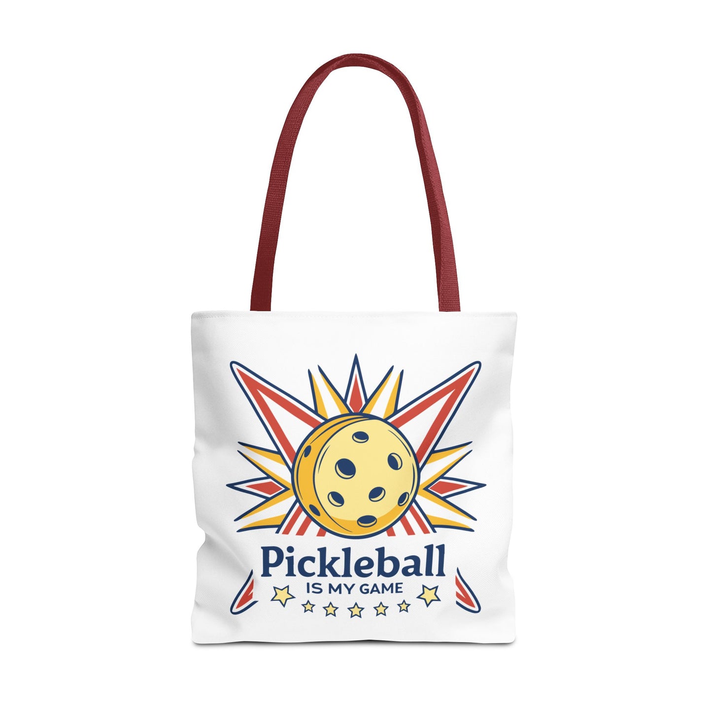Pickleball Colorful Tote Bag - Pickleball is My Game Red