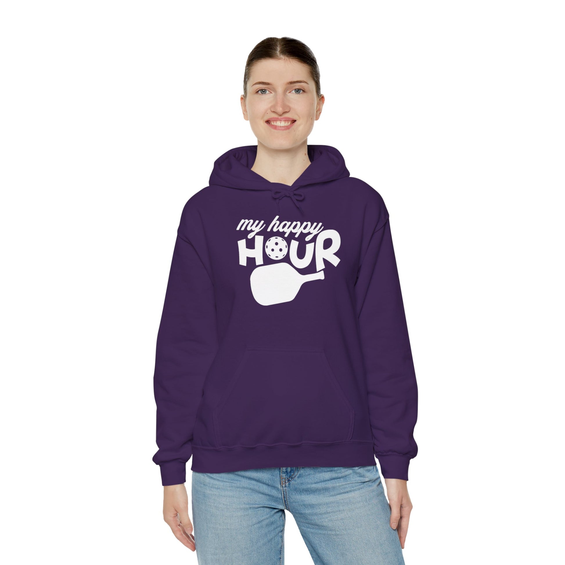 Women's Comfy Pickleball Hoodie - My Happy Hour