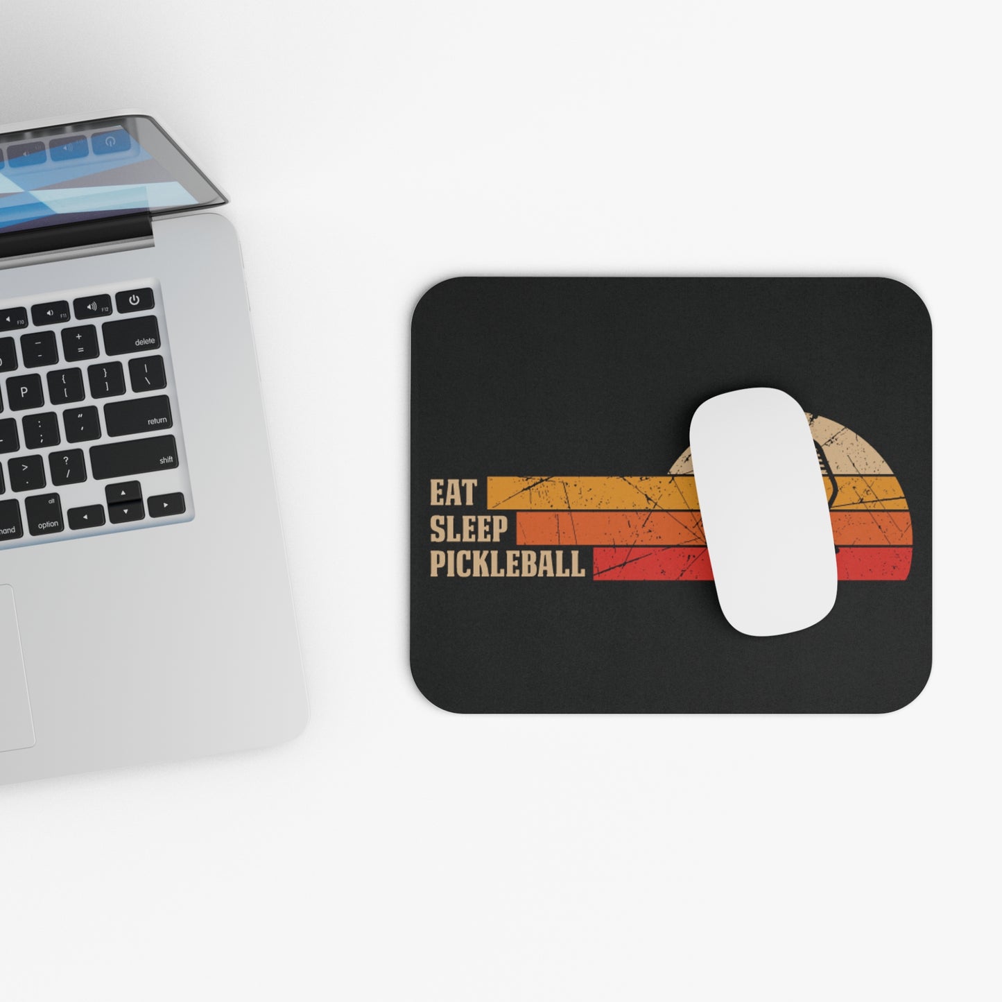 Pickleball Cool Mouse pad - Eat Sleep Pickleball Retro