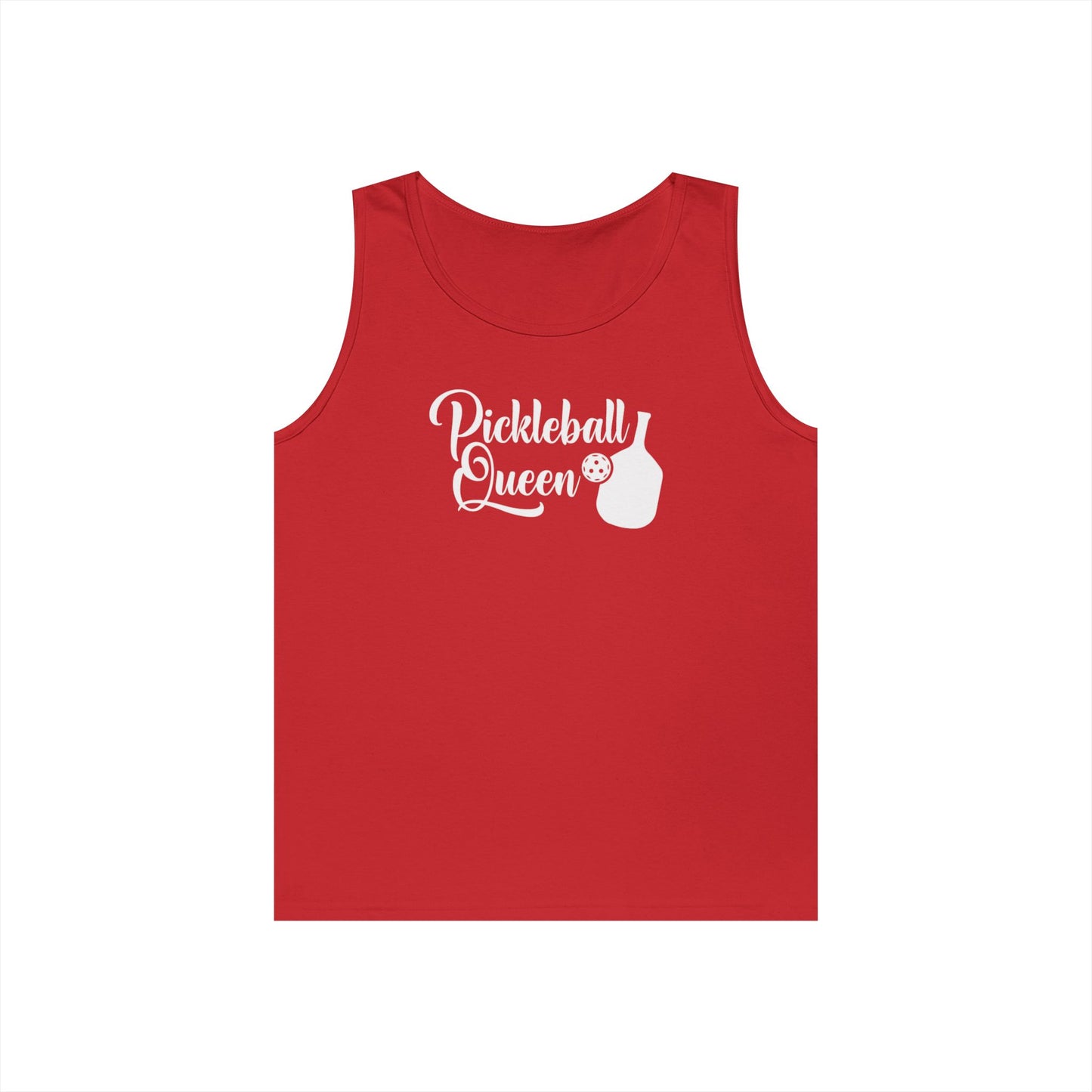 Women's Lightweight Pickleball Tank Top - Pickleball Queen Red