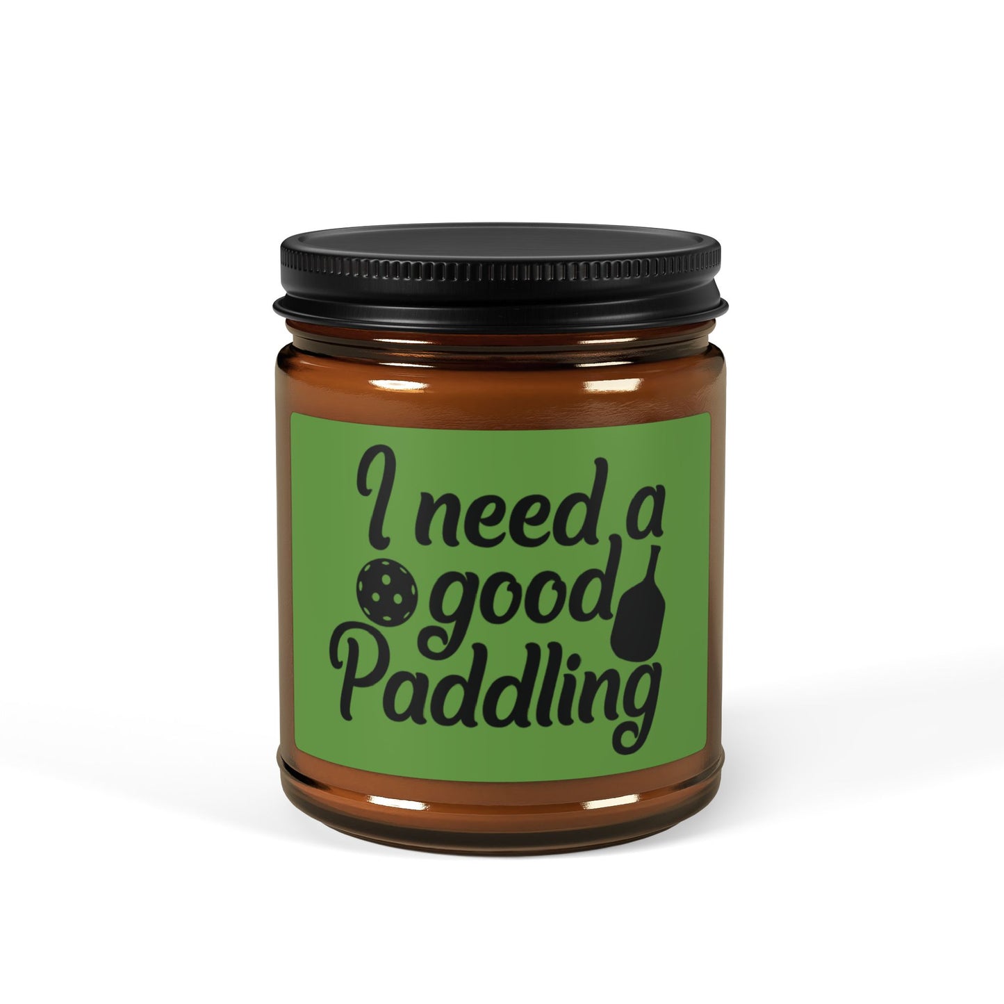 Pickleball Delightful Candle - I need a good Paddling Amber