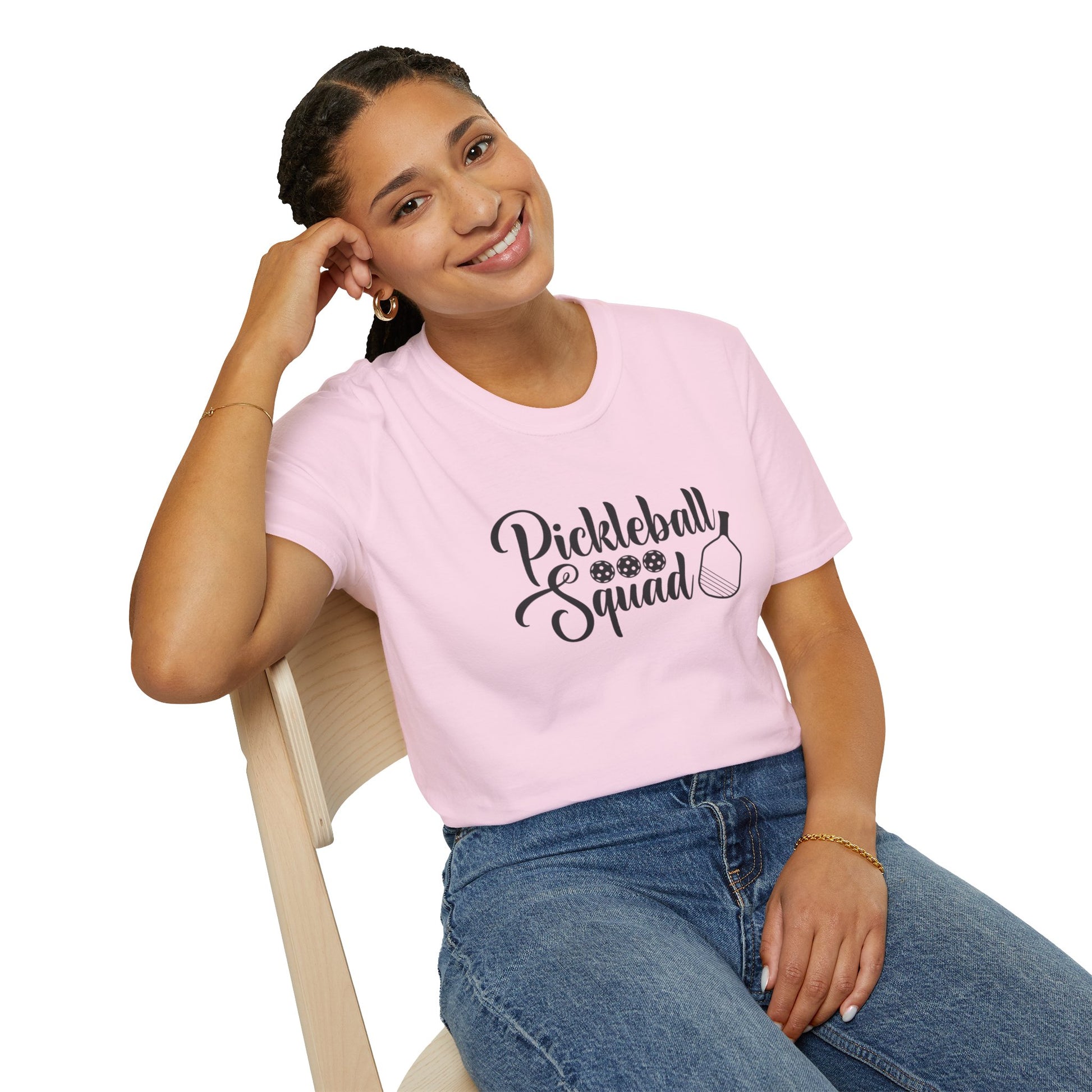 Women's Trendy Pickleball T-shirt - Pickleball Squad