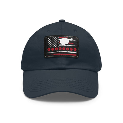 Pickleball Cool Cap - Paddle and American Flag Navy