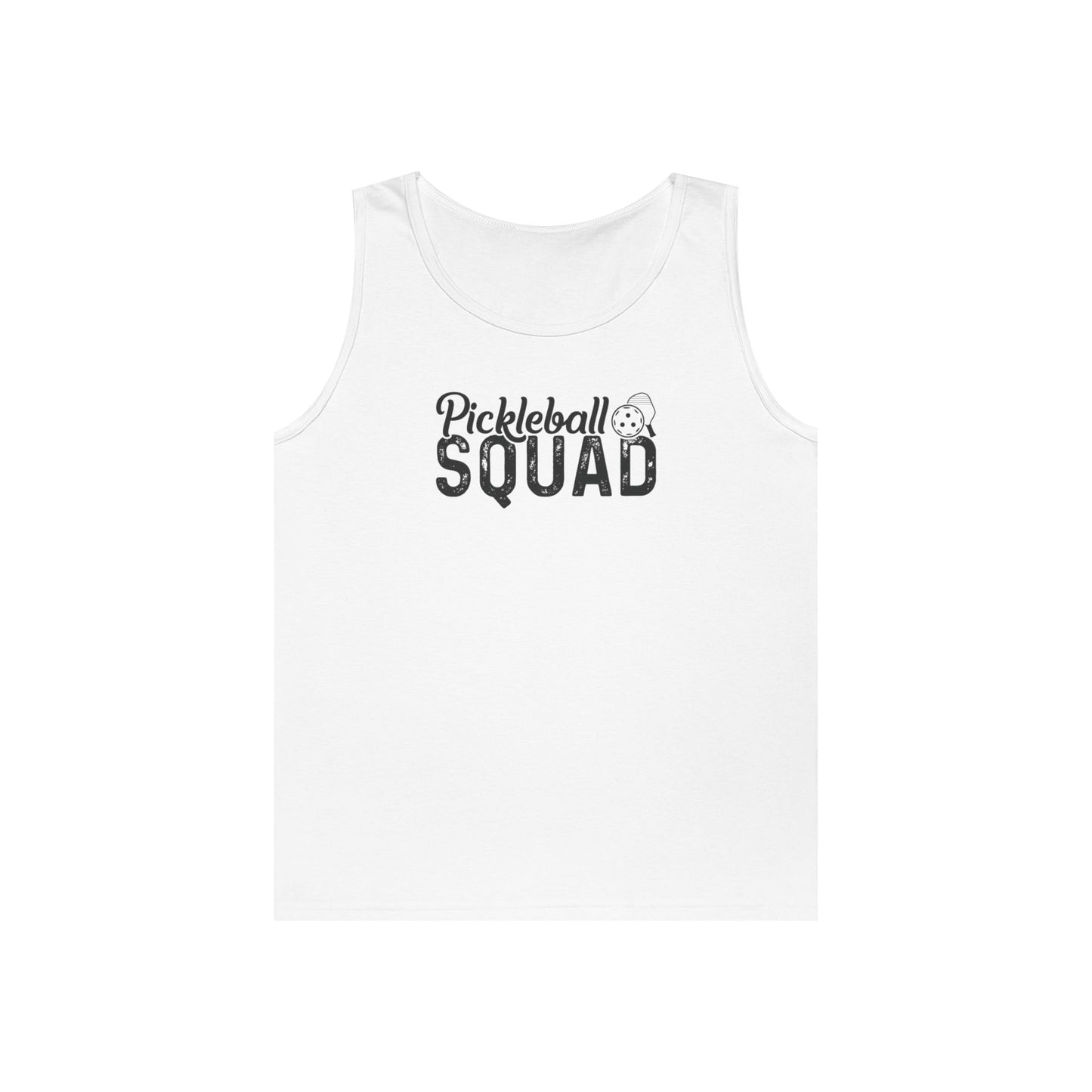 Women's Comfy Pickleball Tank Top - Pickleball Squad White