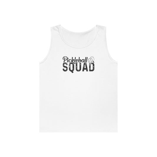 Women's Comfy Pickleball Tank Top - Pickleball Squad White