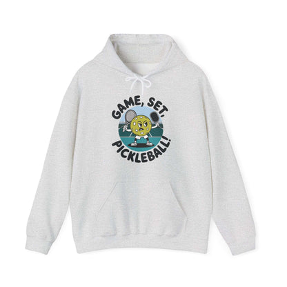 Women's Durable Pickleball Hoodie - Game, Set, Pickleball Gray