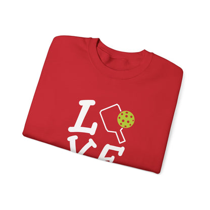 Women's Durable Pickleball Sweatshirt - Love Pickleball