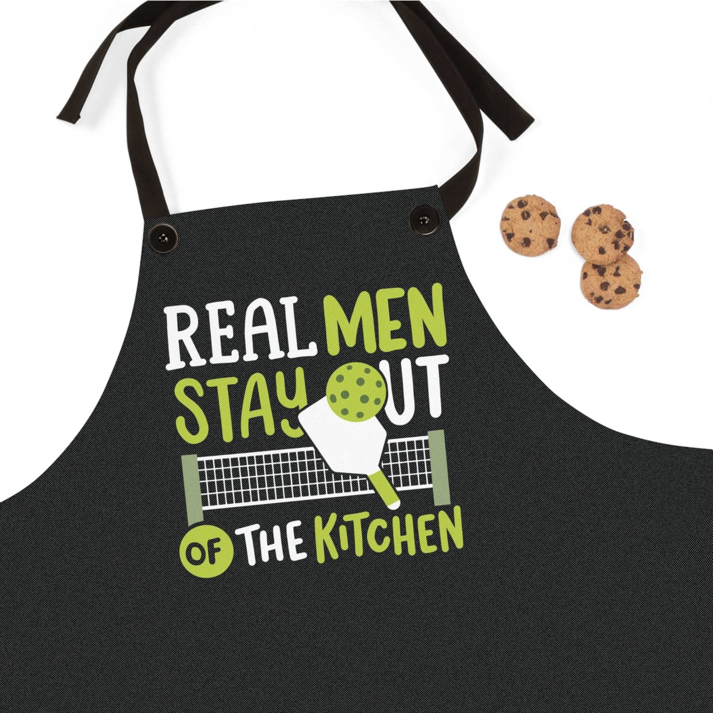 Pickleball Hilarious Apron - Real Men Stay Out Of The Kitchen