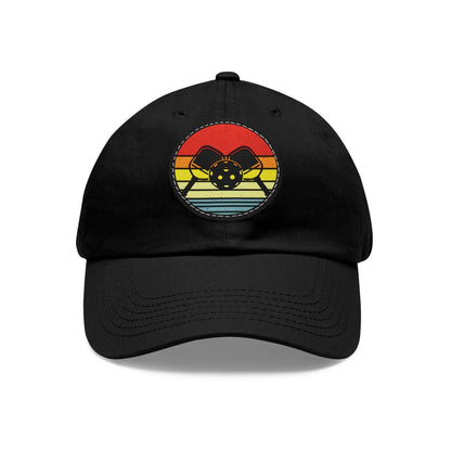 Pickleball Unique Cap - Paddles Rainbow Black