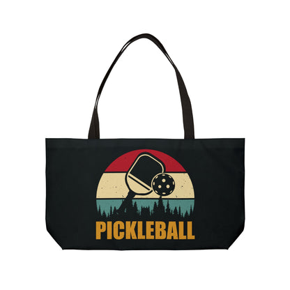 Pickleball Durable Weekender bag - Pickleball Retro Black