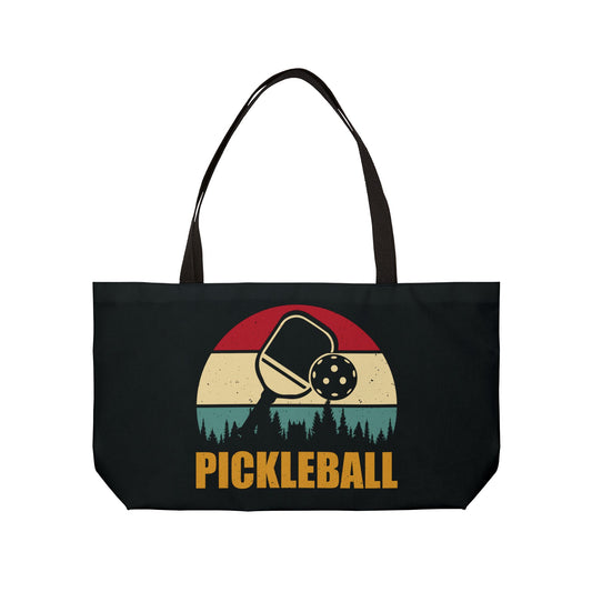 Pickleball Durable Weekender bag - Pickleball Retro Black