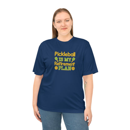 Women's Durable Pickleball T-shirt - Pickleball Is My Retirement Plan