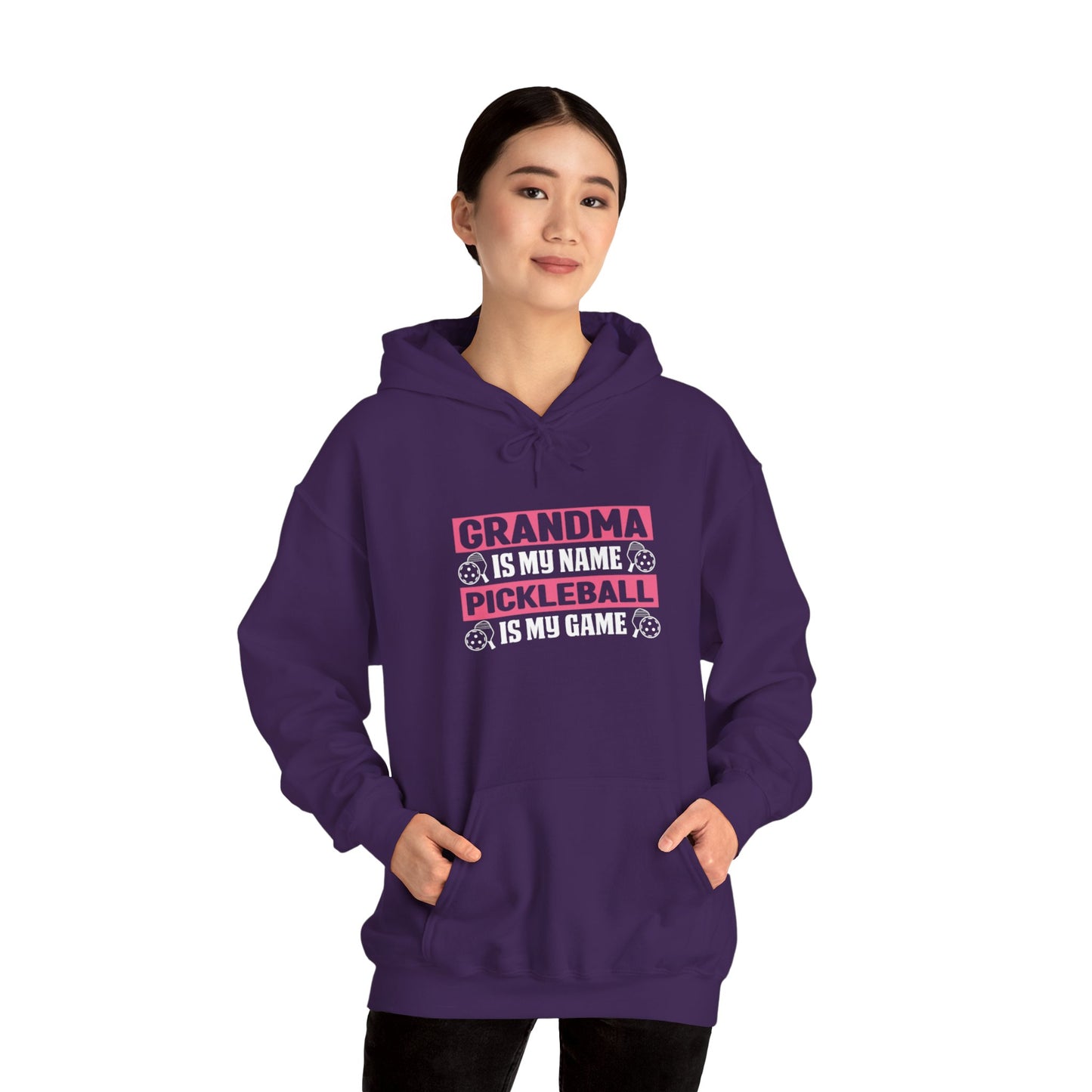Women's Pickleball Hoodie - Grandma Is My Name Pickleball Is My Game