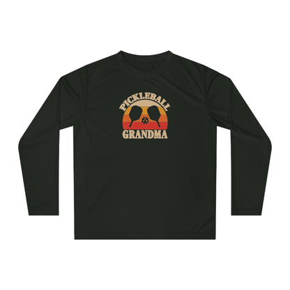 Women's Comfy Pickleball Long Sleeves top - Pickleball Grandma Black