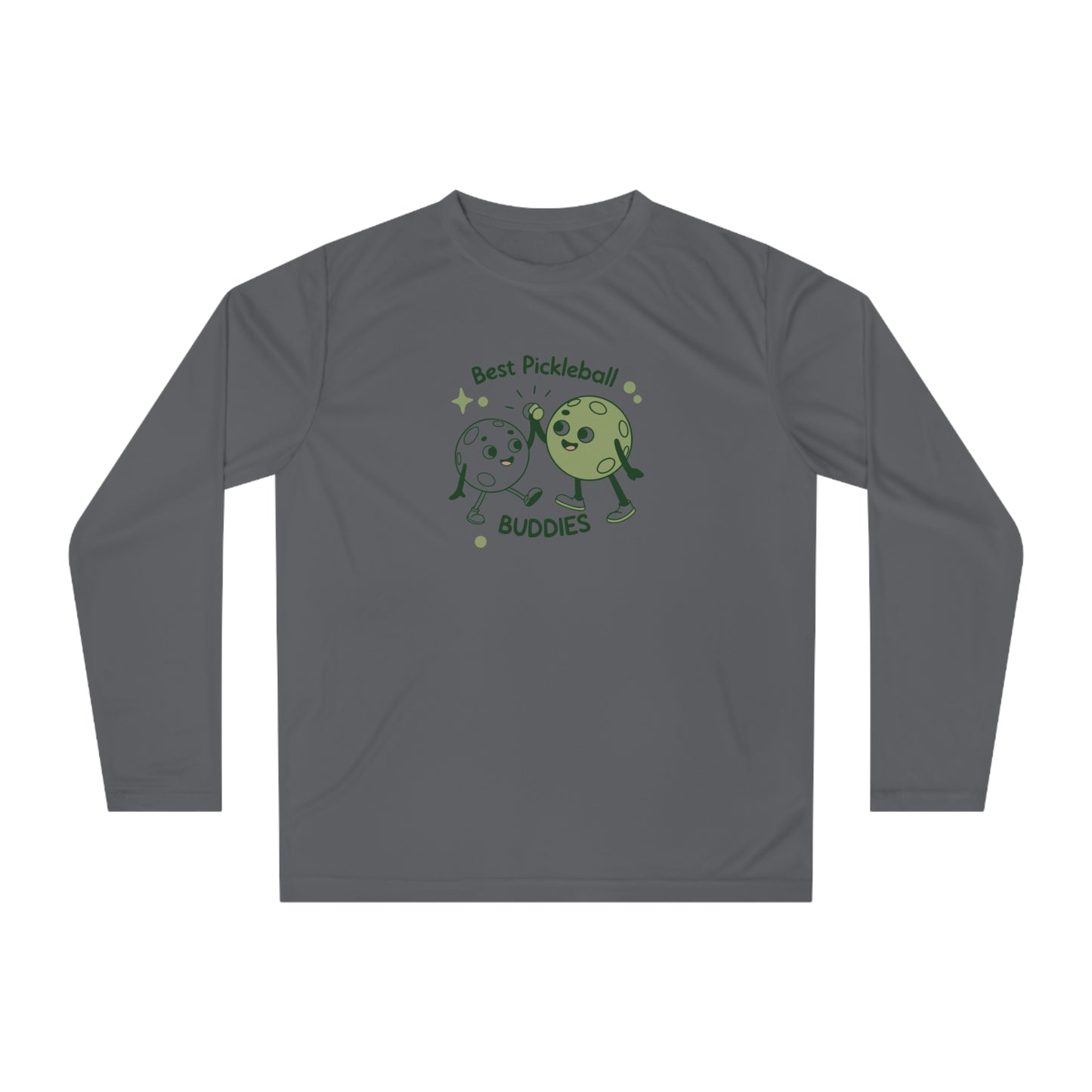 Women's Cute Pickleball T-shirt - Best Pickleball Buddies Gray