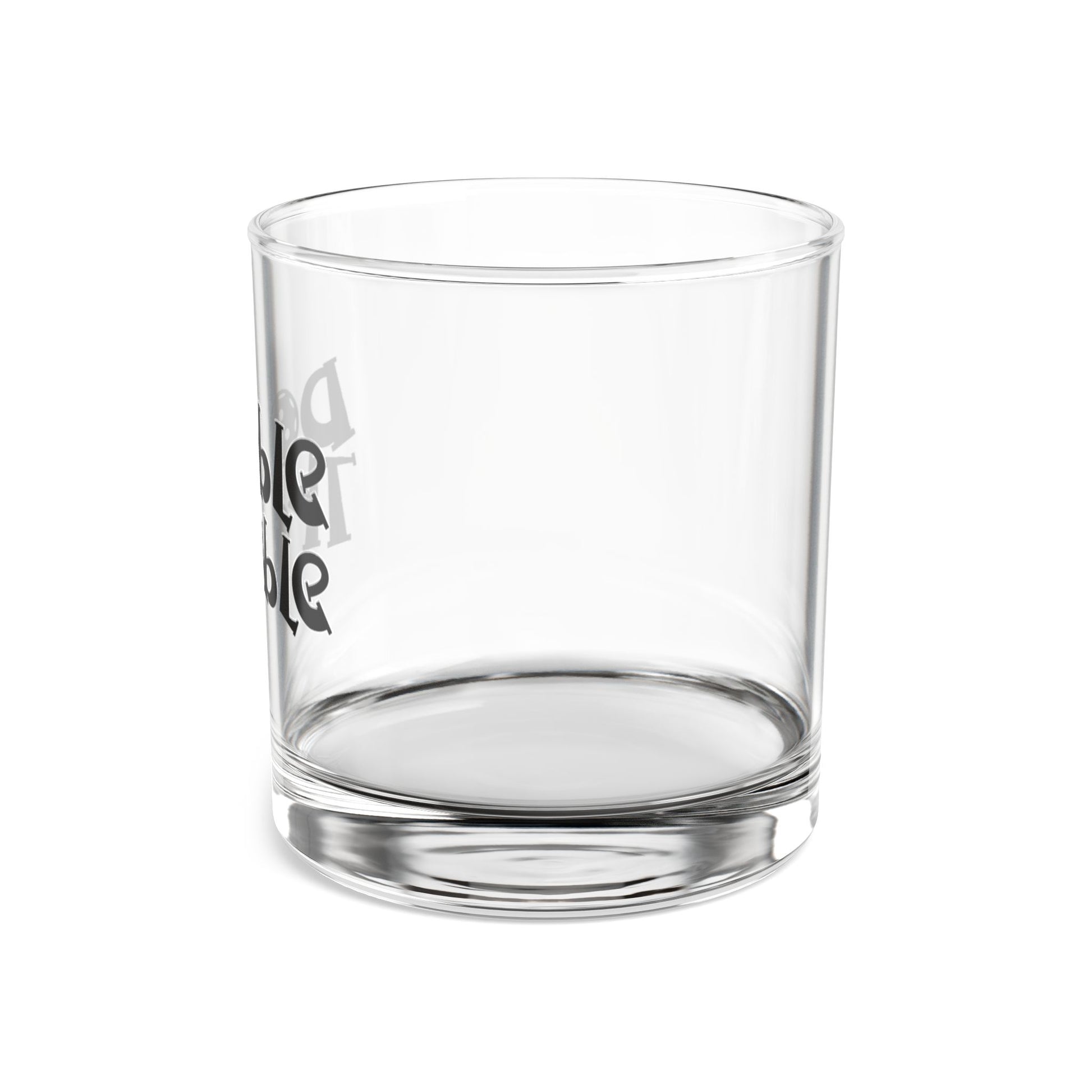 Pickleball Funny Rocks Glass - Double Trouble