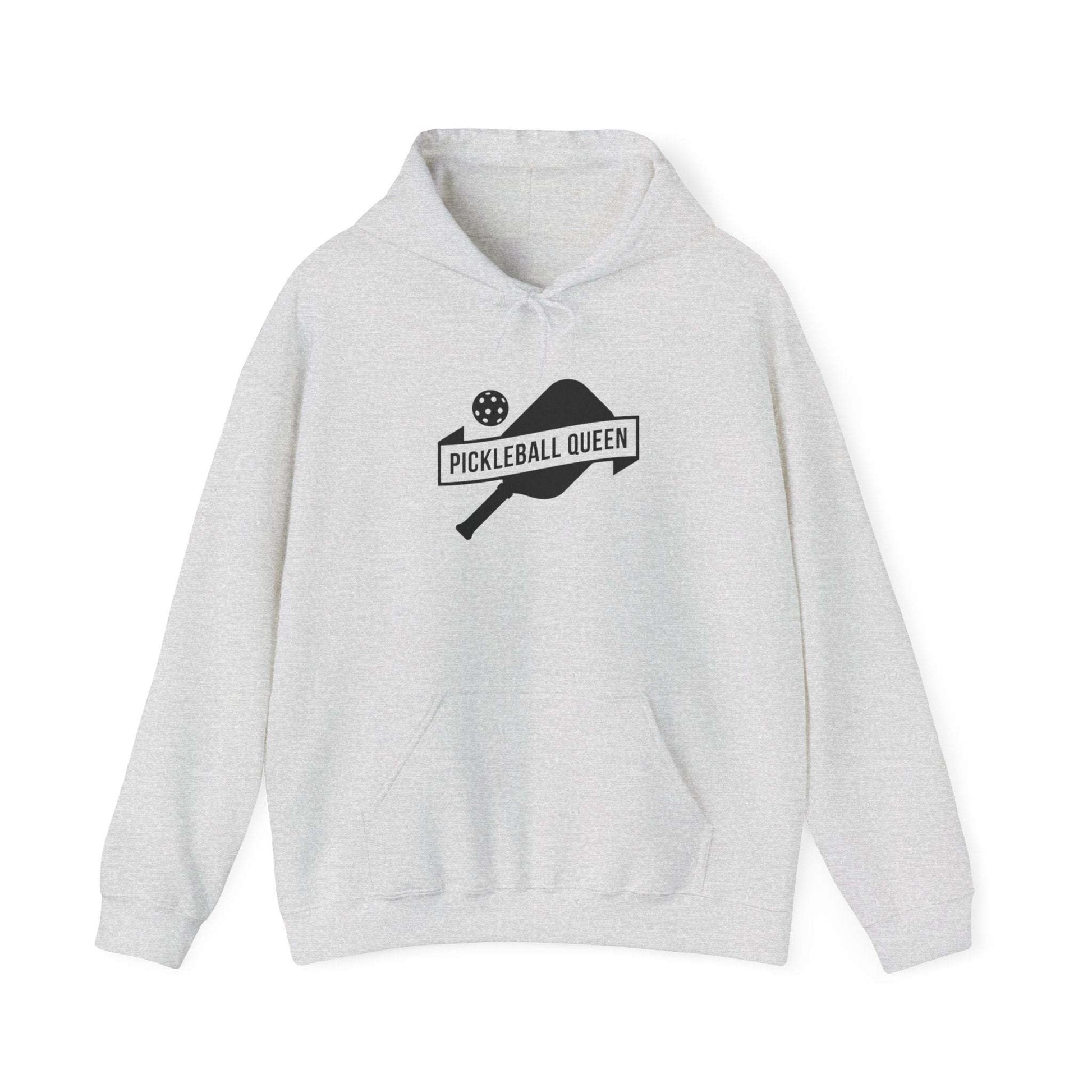 Women's Durable Pickleball Hoodie - Pickleball Queen Grey