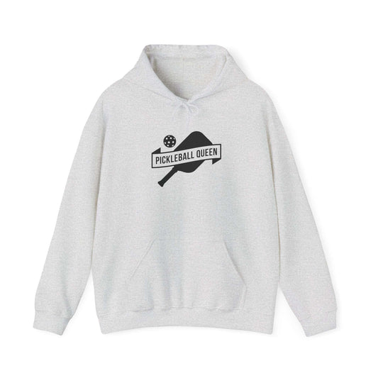 Women's Durable Pickleball Hoodie - Pickleball Queen Grey