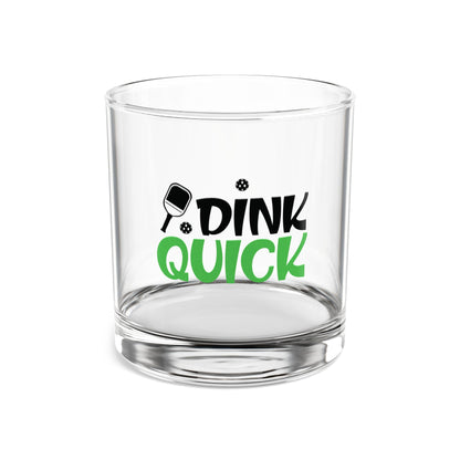 Pickleball Fun Rocks Glass - Dink Quick 10oz
