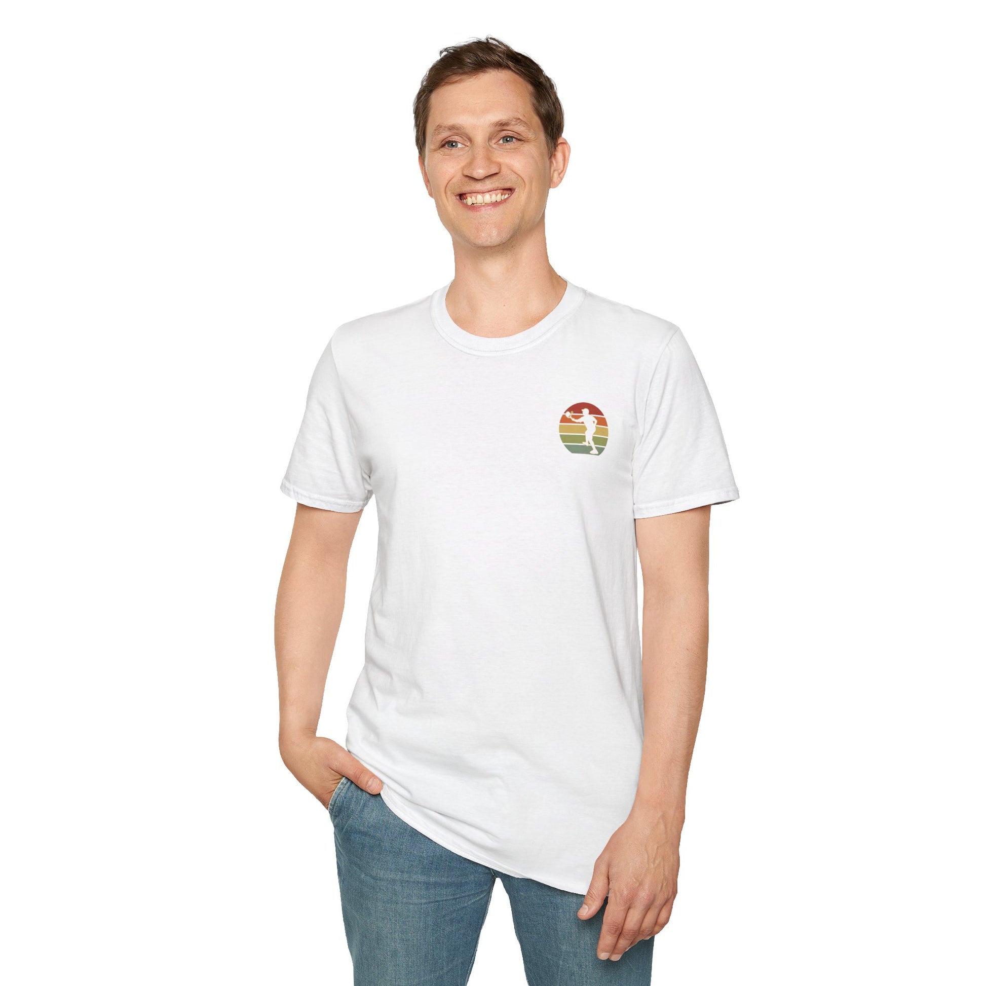Men's Funny Pickleball T-Shirt - Just One More Game I Promise Retro