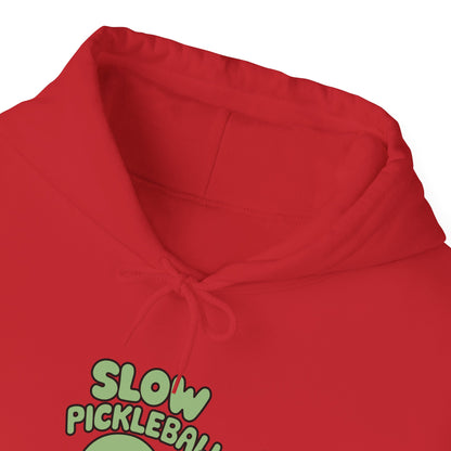 Men's Comfy Pickleball Hoodie - Slow Pickleball Days
