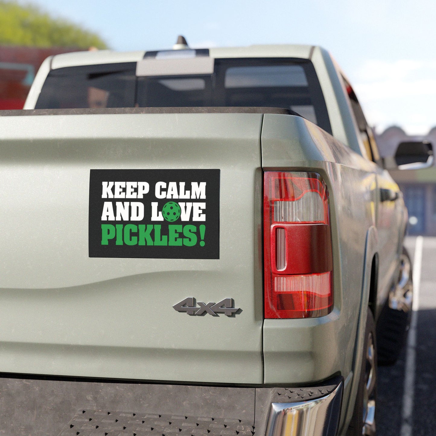 Pickleball Eye-Catching Car Magnet - Keep Calm and Love Pickles