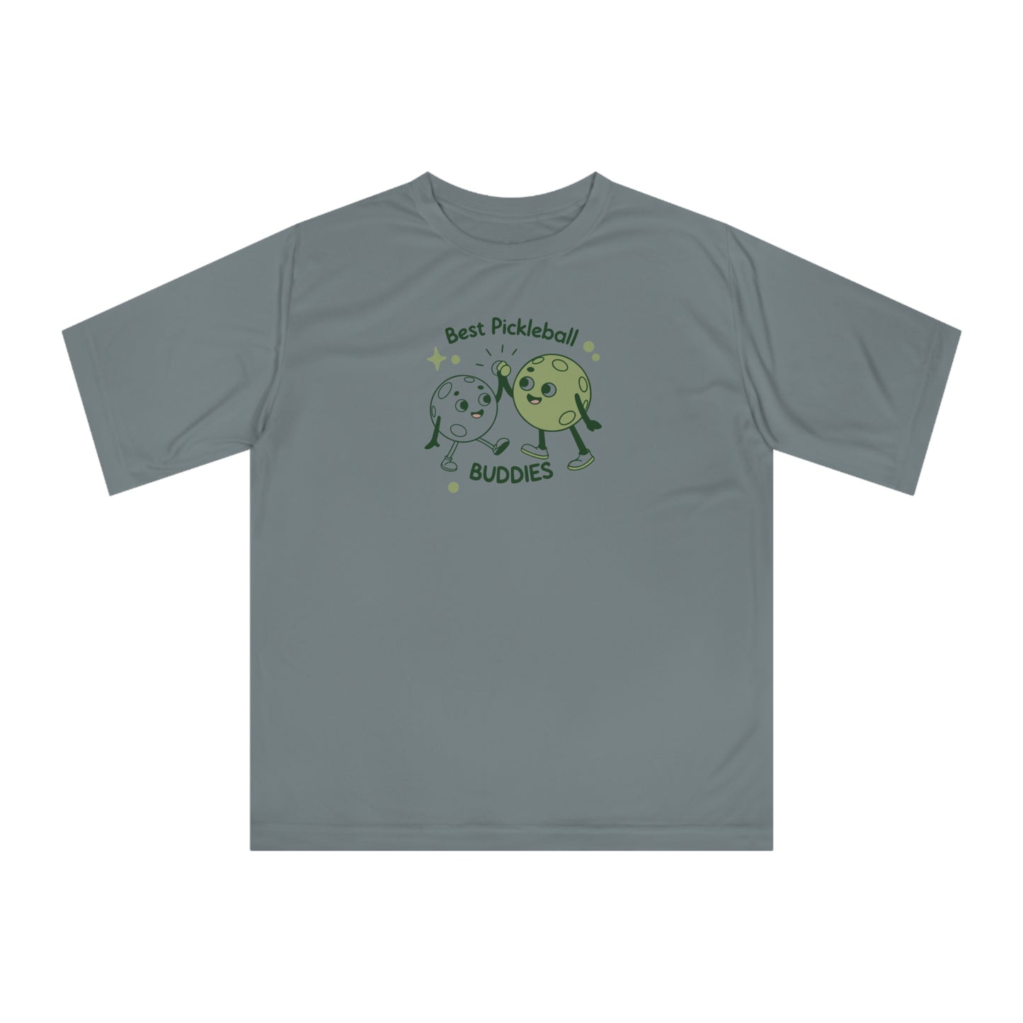 Men's Lightweight Pickleball T-shirt - Best Pickleball Buddies Gray