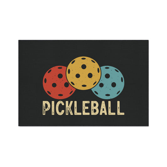 Pickleball Cool Heavy-duty Floor Mat - Trio Pickleball Retro