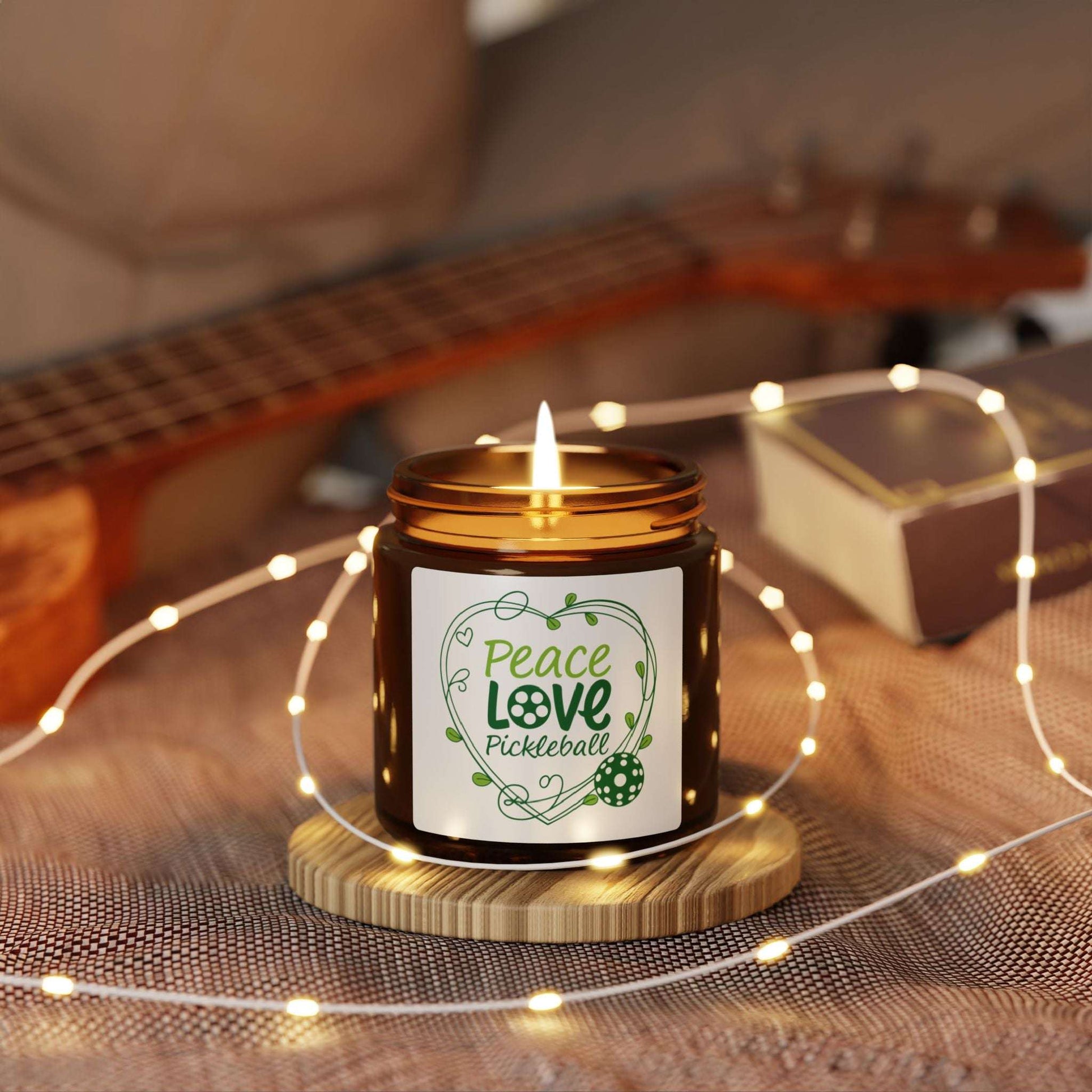 Pickleball Unique Candle - Peace Love Pickleball