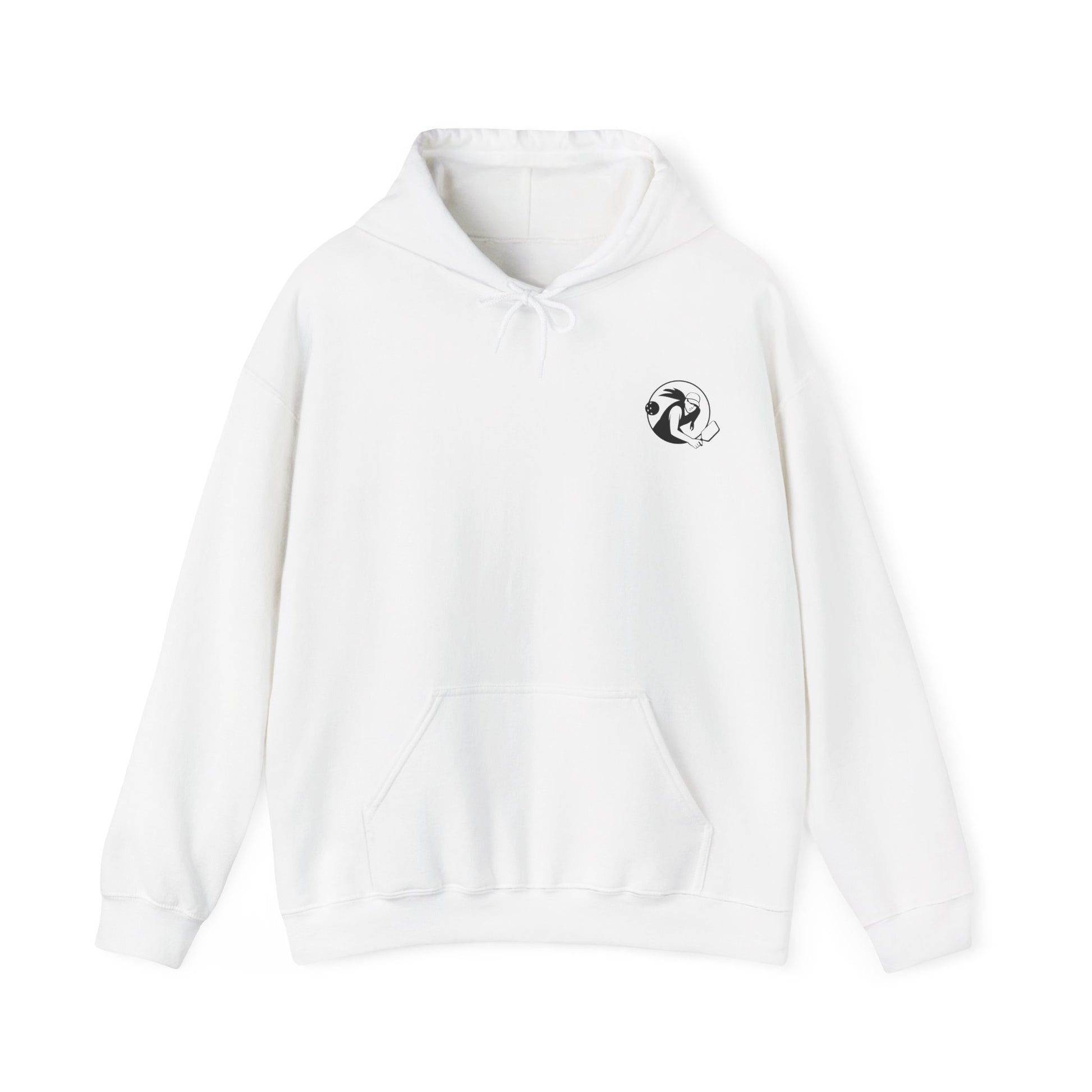 Women's Sporty Pickleball Hoodie - Designated Dinker White