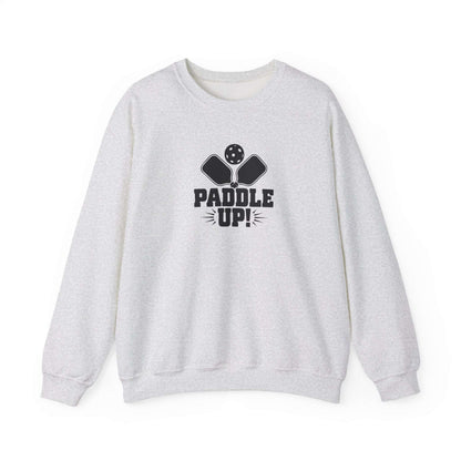 Women's Comfy Pickleball Sweatshirt - Paddle Up Gray