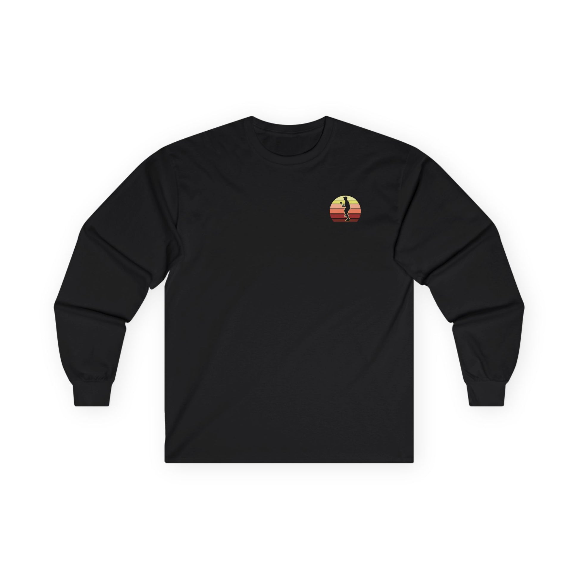 Men's Unique Pickleball Long Sleeves top - Great Minds Dink a Like Black