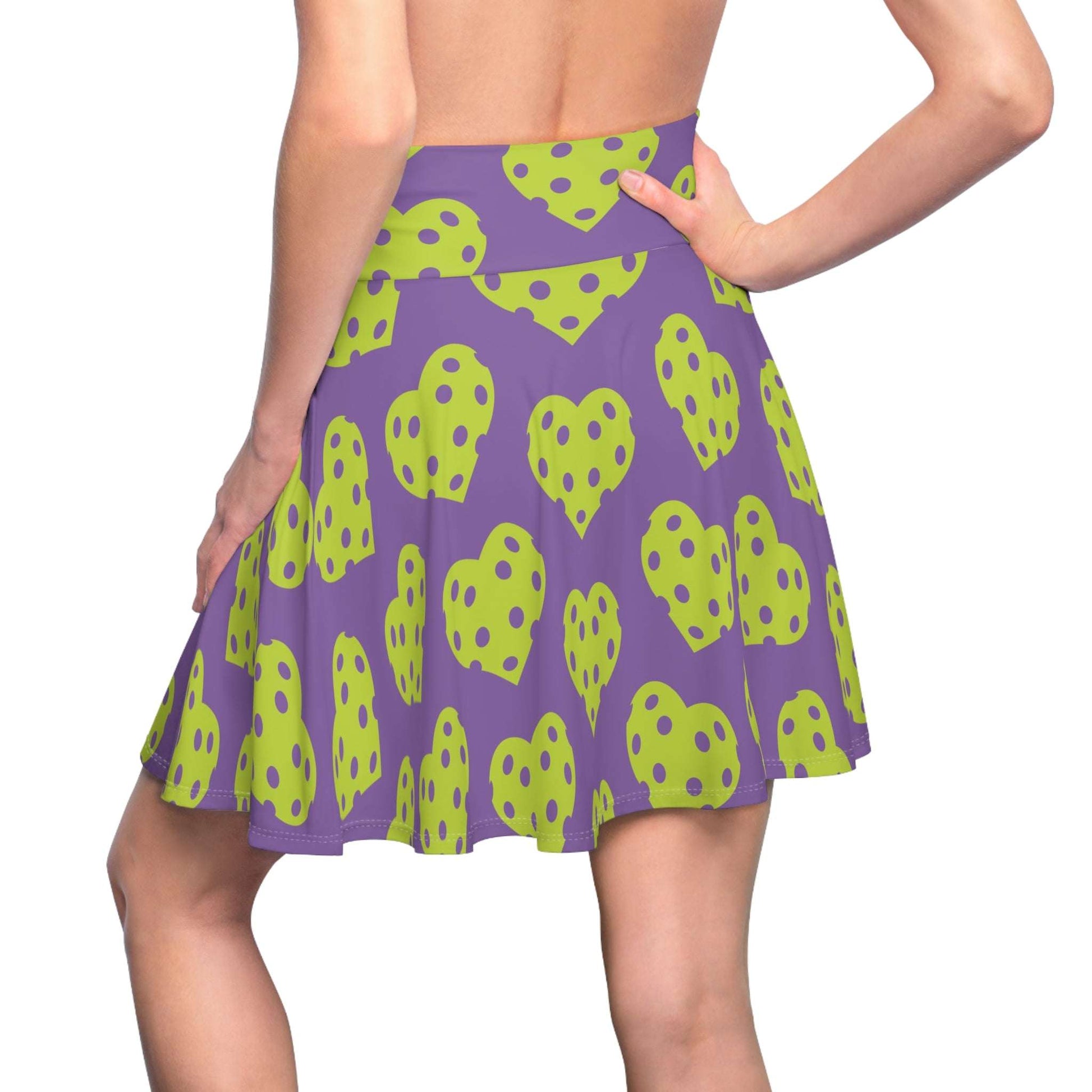 Women's Colorful Pickleball Skirt - Heart