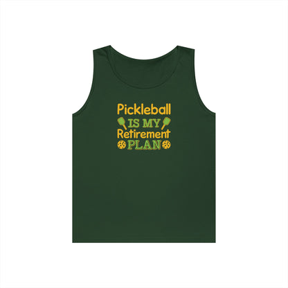 Women's Funny Pickleball Tank Top - Pickleball Is My Retirement Plan Green