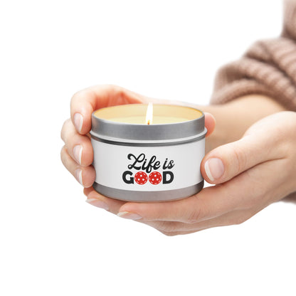 Pickleball Delightful Tin Can Candle - Life is Good