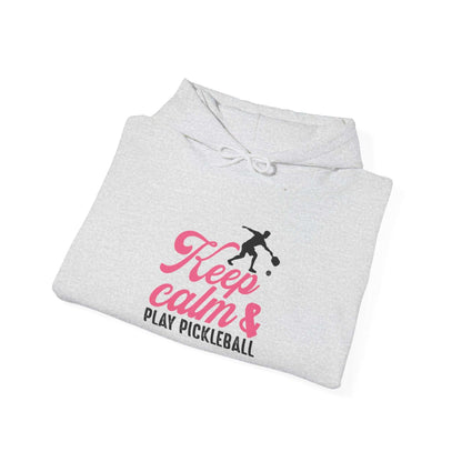 Women's Cute Pickleball Hoodie - Keep Calm & Play Pickleball